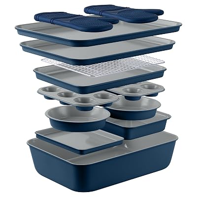 Country Kitchen Nonstick Stackable Bakeware Set, 13 Pcs - $47.99 ($99.99)