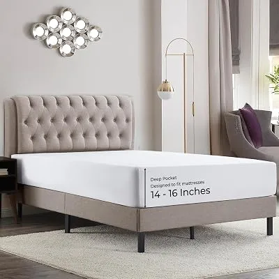 Empyrean 4 Pack King Fitted Sheets, Fits 14-16 Inch Mattress - $17.74 ($30.52)