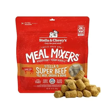 Stella & Chewy’s Freeze-Dried Raw Beef Meal Mixers, 8 oz - $17.24 ($46.99)