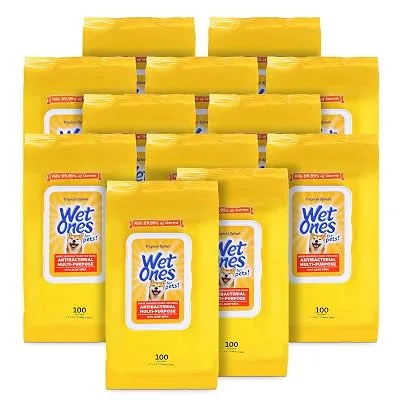 Wet Ones Antibacterial Dog Wipes 100 Count, 12 Pk - $46.00 ($86.29)