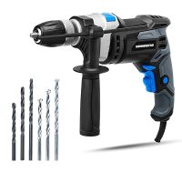 Hammerhead 7.5-Amp Variable Speed Hammer Drill 1/2 Inch, 6pcs