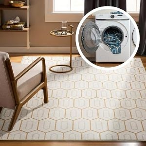 EVERWASH Mod Geo Machine Washable Rug