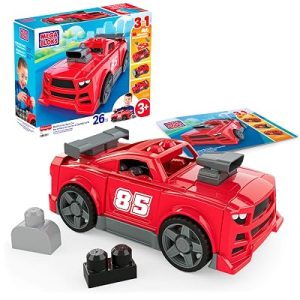 MEGA BLOKS Fisher-Price 3-in-1 Build & Go Race Car Block Toy