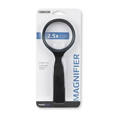 Carson HandHeld 2.5x Power Magnifier with 5x Spot Lens - $4.04 ($9.00)
