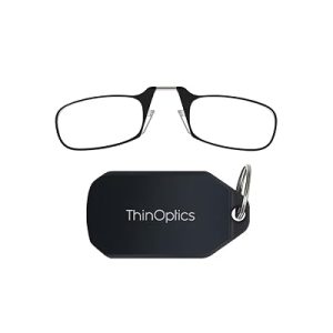 ThinOptics Keychain Case and Readers Rectangular Reading Glasses