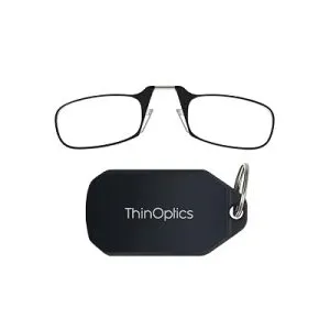 ThinOptics Keychain Case and Readers Rectangular Reading Glasses