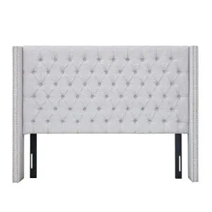 Madison Park Queen Wingback Upholstered Tufted Headboard
