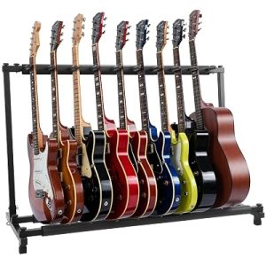 Pyle 9-Space Foldable Universal Multi Guitar Stand