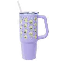 Silver Buffalo Pokemon Pikachu Flower Stainless Steel Tumbler