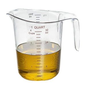 Restaurantware 1 qt Clear Plastic Measuring Cups, 10 Count