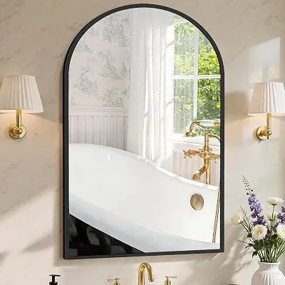 Sweetcrispy 24″x36″ Arched Bathroom Mirror - $24.98 ($39.99)