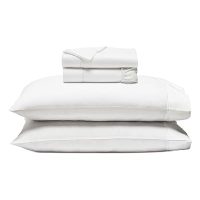 SUPERIOR Cotton Blend 600 TC Embroidered Hem Bed Sheets, Cal King