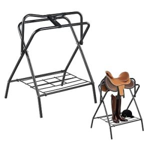 VEVOR Folding Saddle Rack, 2 Packs, 28 x 19 x 37.5