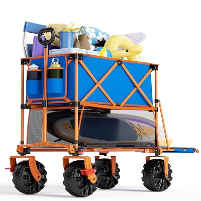 Old Bahama Bay 400L Collapsible Double Decker Beach Wagon, 54″ - $64.99 ($104.57)
