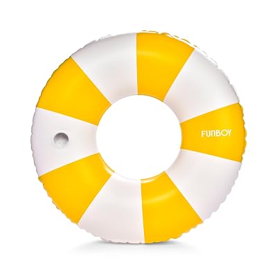 FUNBOY Giant 46″ Vintage Orange Stripe Pool Tube Float - $17.40 ($29.00)