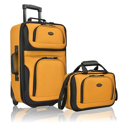 U.S. Traveler Rio Lightweight Softside Rolling Carry-on Suitcase