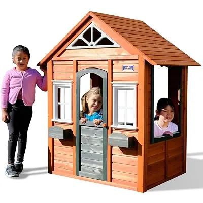 Sportspower My 1st Wooden Playhouse: Working Door - $98.00 ($249.99)