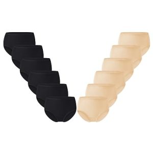 MIRITY Womens Hipster Panties Low Rise Underwear Briefs 12-Pack