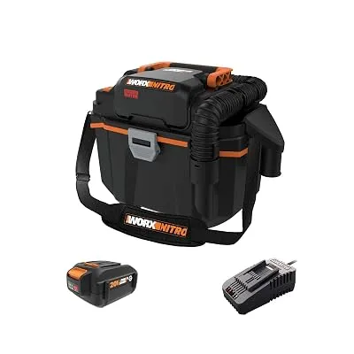 WORX Cordless Wet/Dry Vacuum, 20V 2.1 Gal
