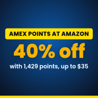 Amex Points at Amazon: Up to 40% Off (Up to $35) + Join Prime Before Prime Day