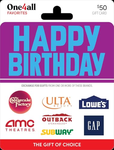 15% off - One4all Happy Birthday $50 Gift Card for $42.50 (Prime Members)