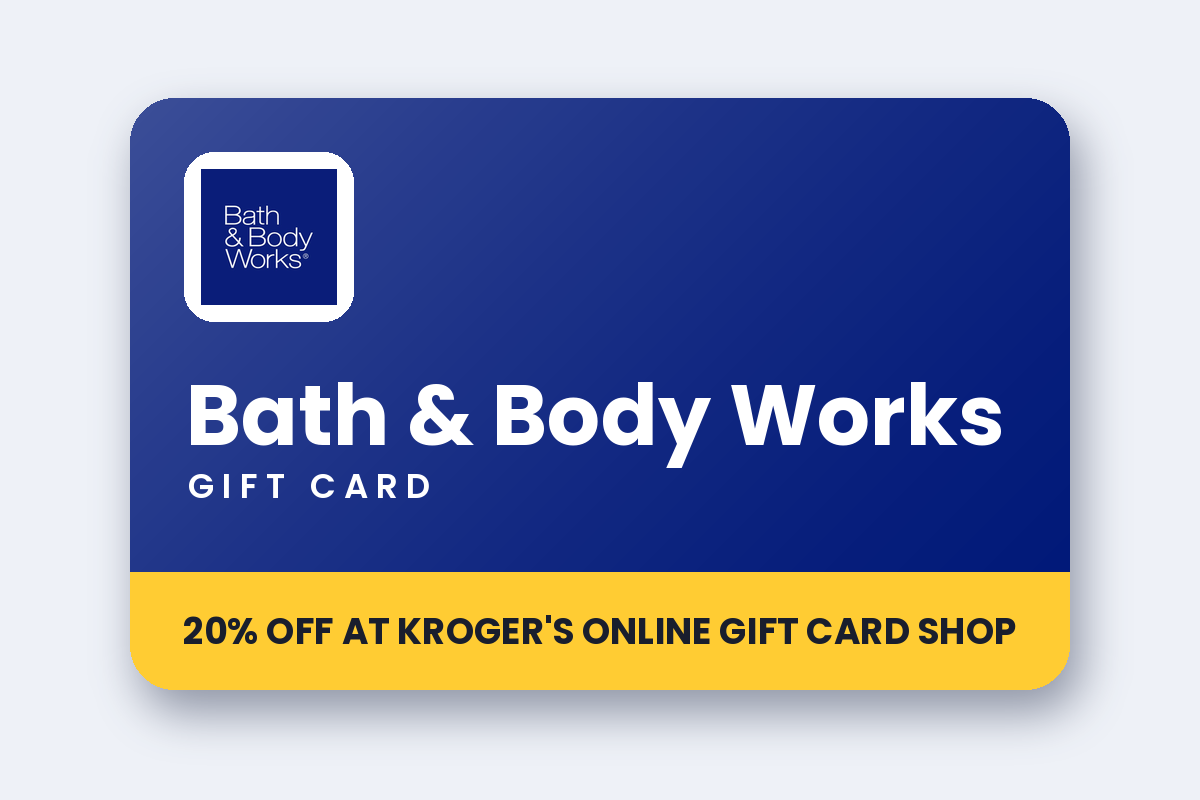 Bath & Body Works and Zaxby’s eGift Cards: Up to 20% Off at Kroger’s online gift card shop