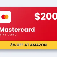 $200 Mastercard Gift Cards at Amazon