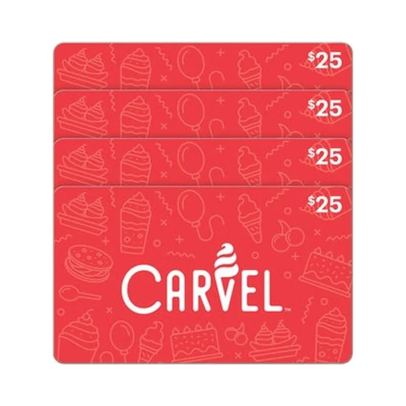 Carvel Four $25 eGift Cards ($100 Value): Up to 28% Off at Costco