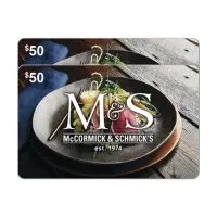 McCormick & Schmick’s Two $50 eGift Cards ($100 Value): 20% Off at Costco